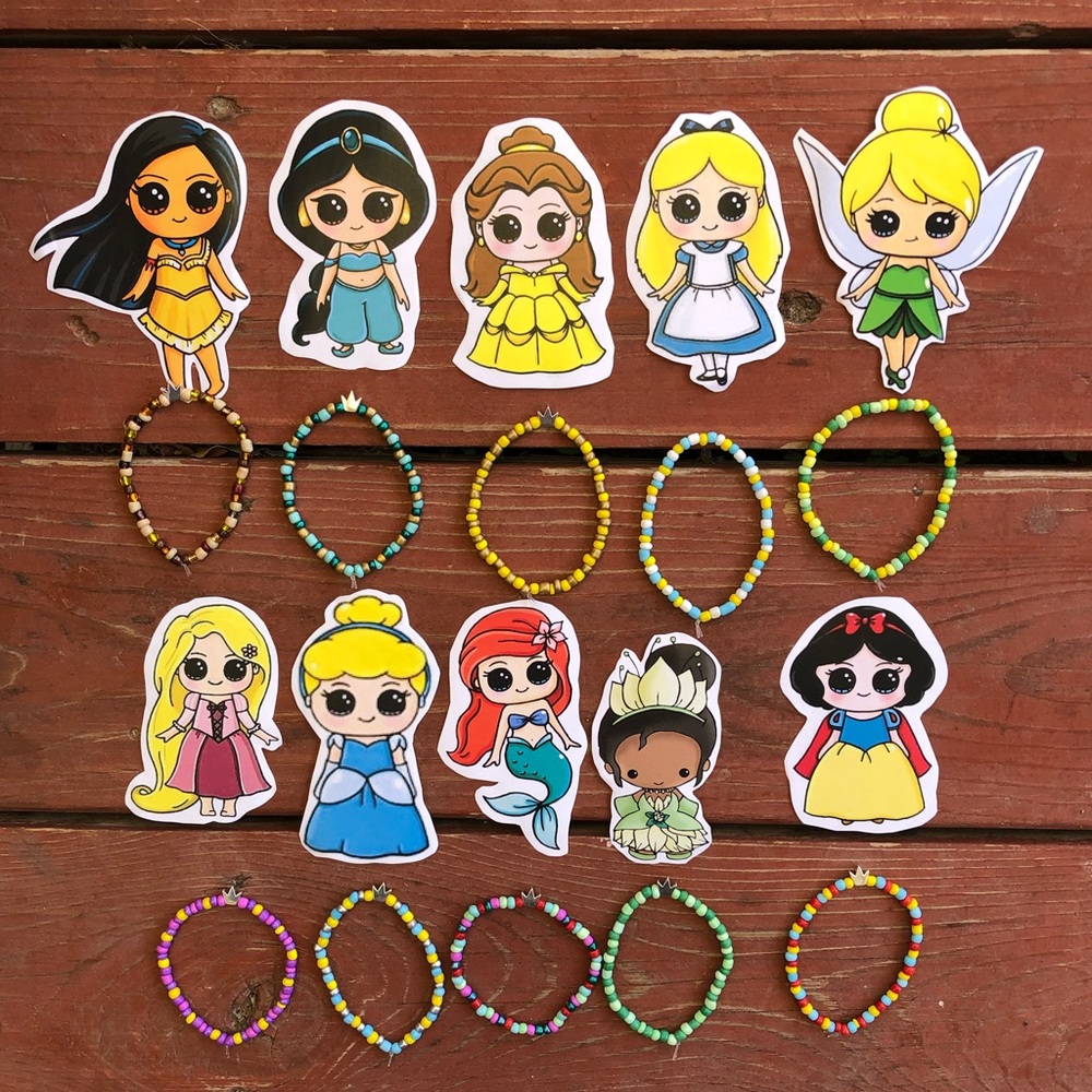 Disney Princess bracelet & sticker set